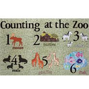 Created with help from the Cricut - counting at the zoo