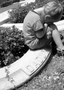 Young Boy Grieving Young Boy Grieving