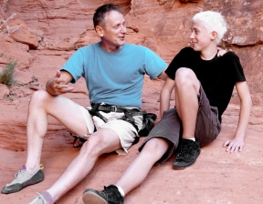 Father and Teen Son