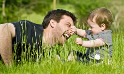 Parenting Boys - Dad and Young Son having fun together