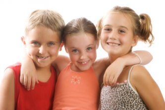 three-young-friends
