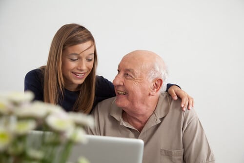 Teaching Charity over the Holidays – What Every Family Can Do 7 helping-elderly-with-technology
