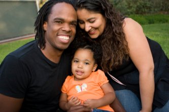 beautiful blended family photo