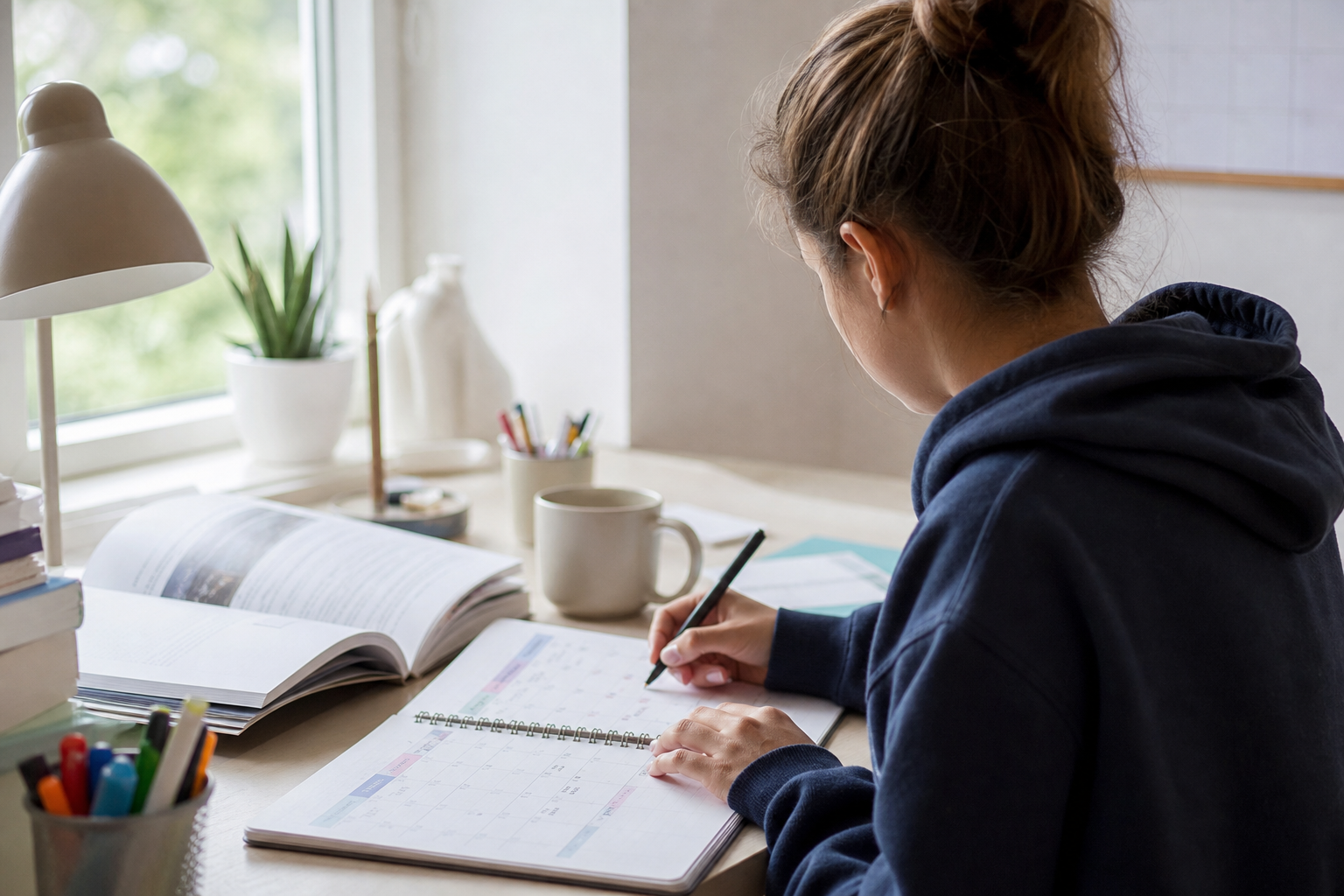 7 Tips For Responsible Teenagers 17 A teen building responsibility by managing schoolwork and time
