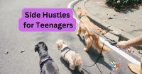 Side Hustles per adolescenti - passeggiata con il cane