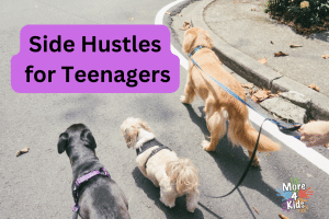 Side Hustles for Teens - dog walking