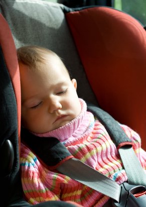 Tips for Traveling with Your Baby 7 baby in carseat