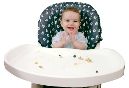 5 Tips To Help Prevent Highchair Injuries 7 baby in highchair 1