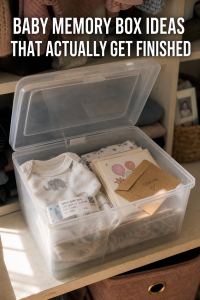 A Shoebox Full of Hospital Bracelets Counts: Realistic Baby Memory Box Ideas 10 A Shoebox Full of Hospital Bracelets Counts: Realistic Baby Memory Box Ideas