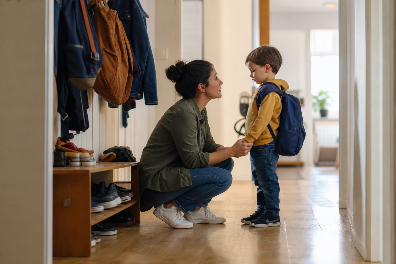 Discipline that teaches during a calm parent and child conversation