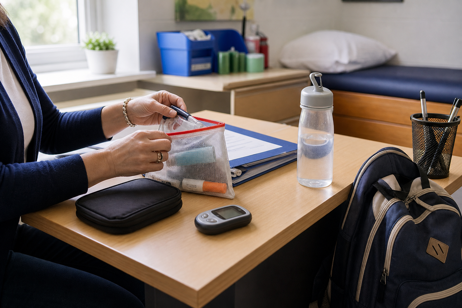 Tips for Helping Your Child Deal With Diabetes at School 17 child diabetes at school care plan supplies in a nurse office