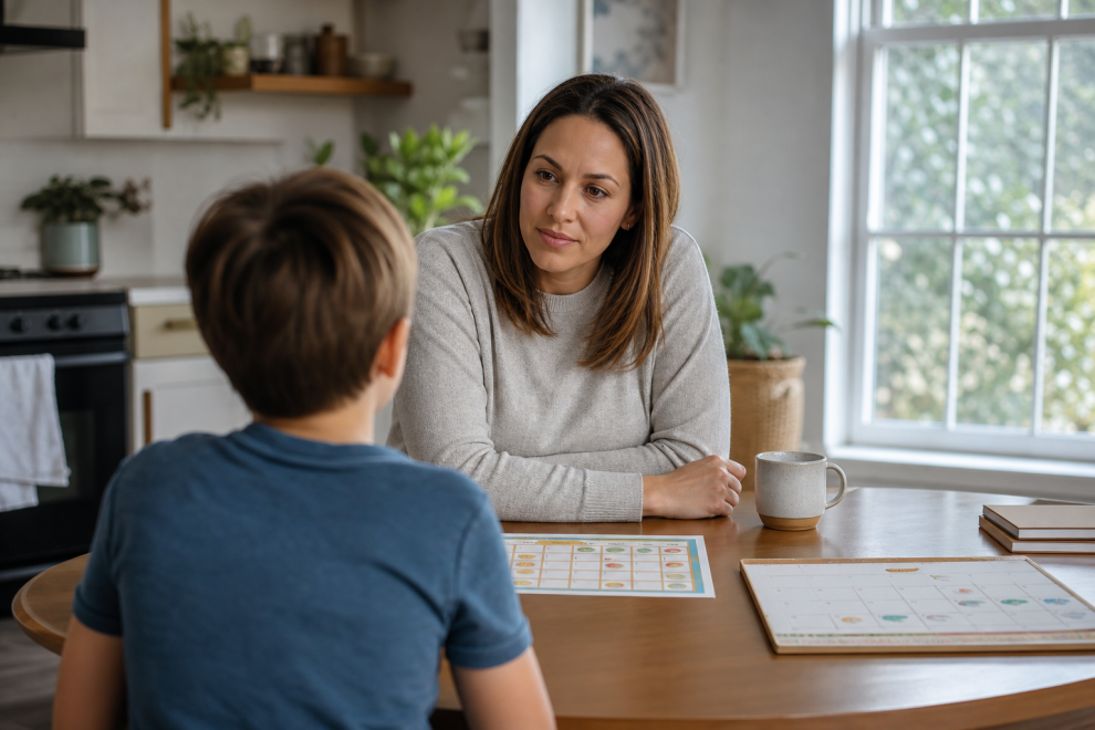 Discipline And Setting Boundaries 15 Boundary based discipline with a parent calmly setting expectations at home