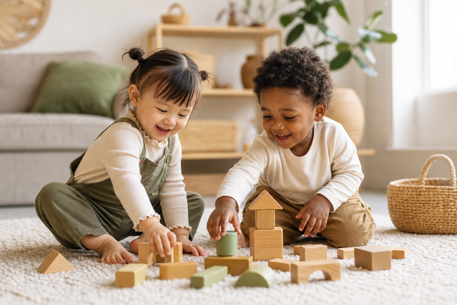Gender-Neutral Baby Names: 60+ Unisex Picks for Any Baby 10 Two toddlers playing — gender-neutral names suit a child of any gender