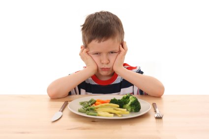 Getting Kids to Eat Their Vegetables - Tips and Recipes 10 not too happy vegetable eater