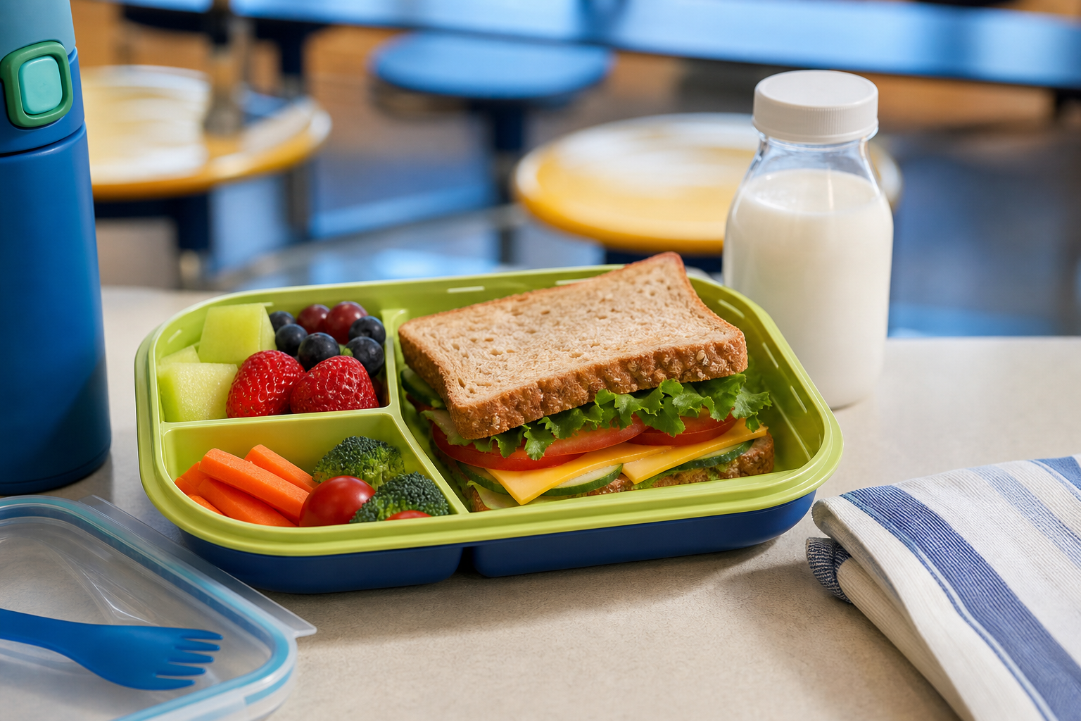 Healthy Meals at School 17 healthy school meals with fruit vegetables and whole grains