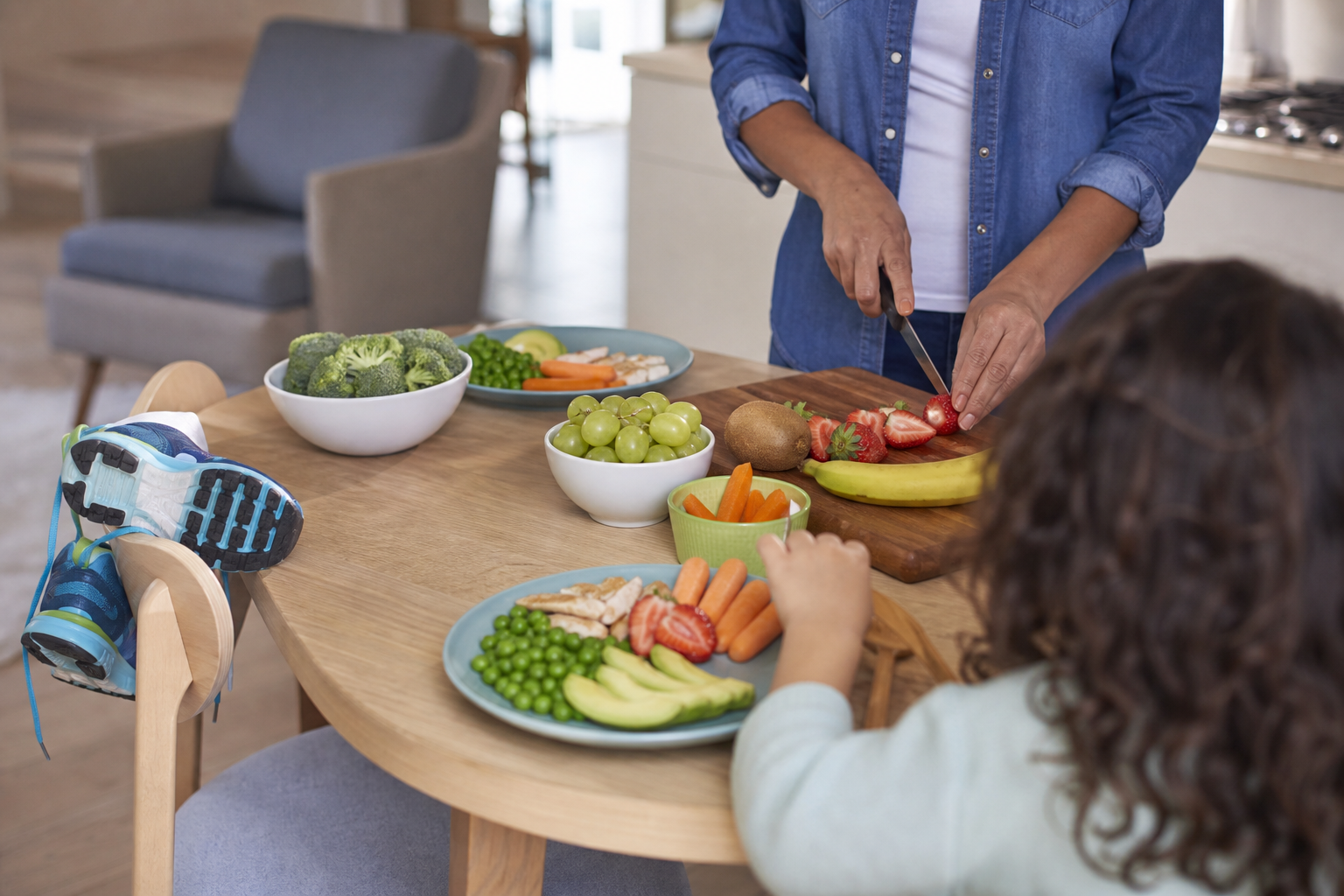 Is Your Child Obese? 17 childhood obesity family healthy habits at the kitchen table