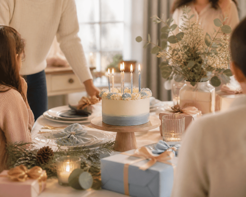 christmas birthday ideas for kids celebration table