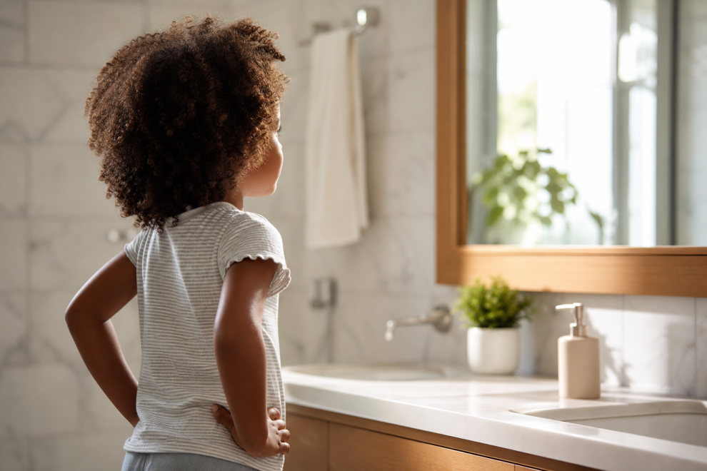 Jessica's "Daily Affirmation" Video, Then and Now 15 Jessica's Daily Affirmation — child at the mirror