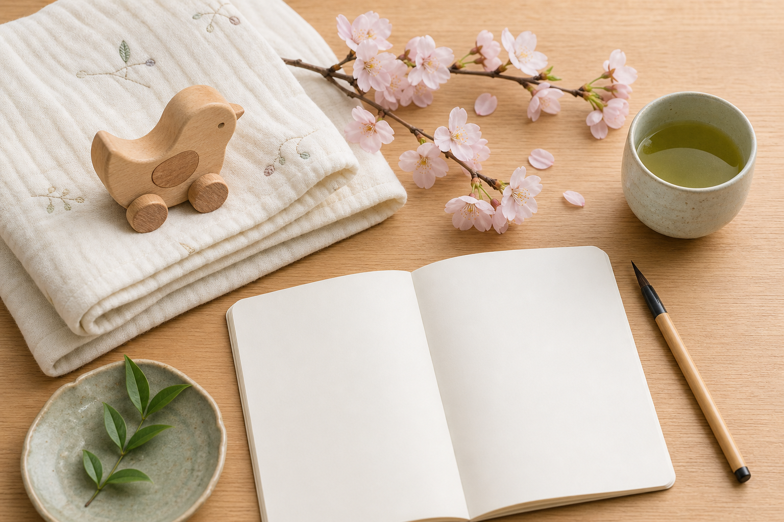 Japanese Boy Names: 60+ Strong Picks for Your Baby Boy 17 A warm flat-lay for choosing a Japanese boy name