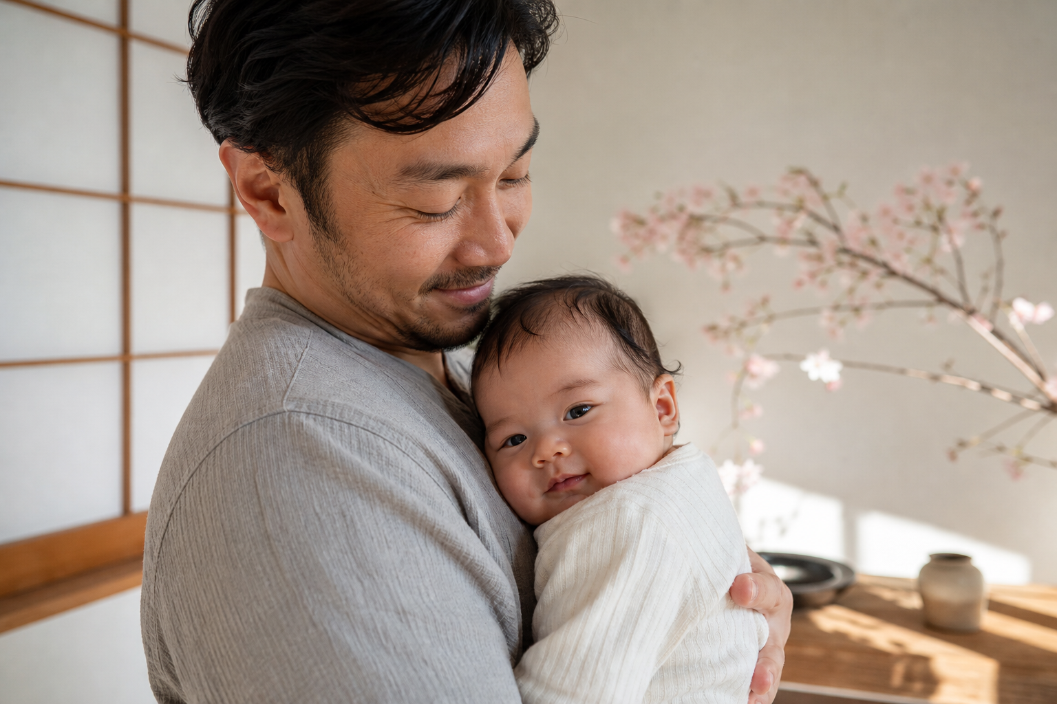 Japanese Boy Names: 60+ Strong Picks for Your Baby Boy 18 A parent holding a baby — Japanese boy names with meaning