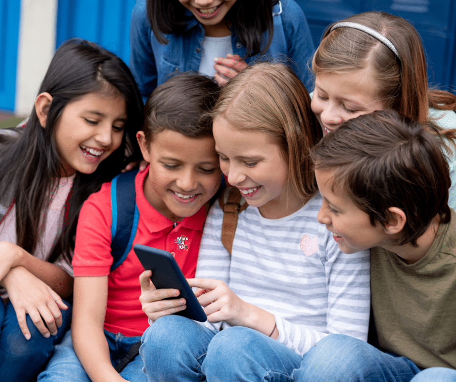 Social media and the rise of Viral Challenges 7 children watching viral challenges on tik toc