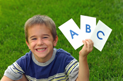 Creative Ways to Teach Your Child Their ABCs 8 boy leaning abc