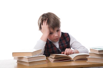 School Time - Helping your child prepare for tests 7 young boy studying for a big test