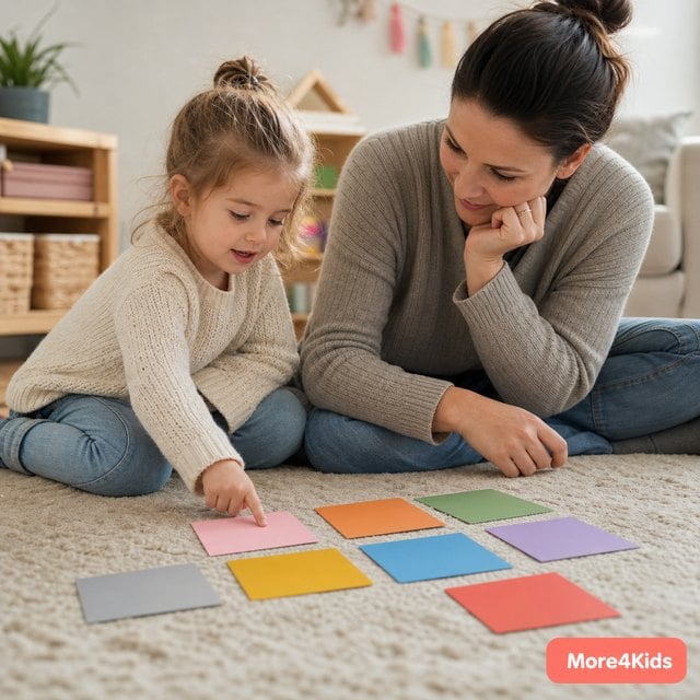 100 Whys: The Questions Kids Ask Most (and How to Answer Them) 26 A colorful children's feelings chart on a wall showing faces for different emotions