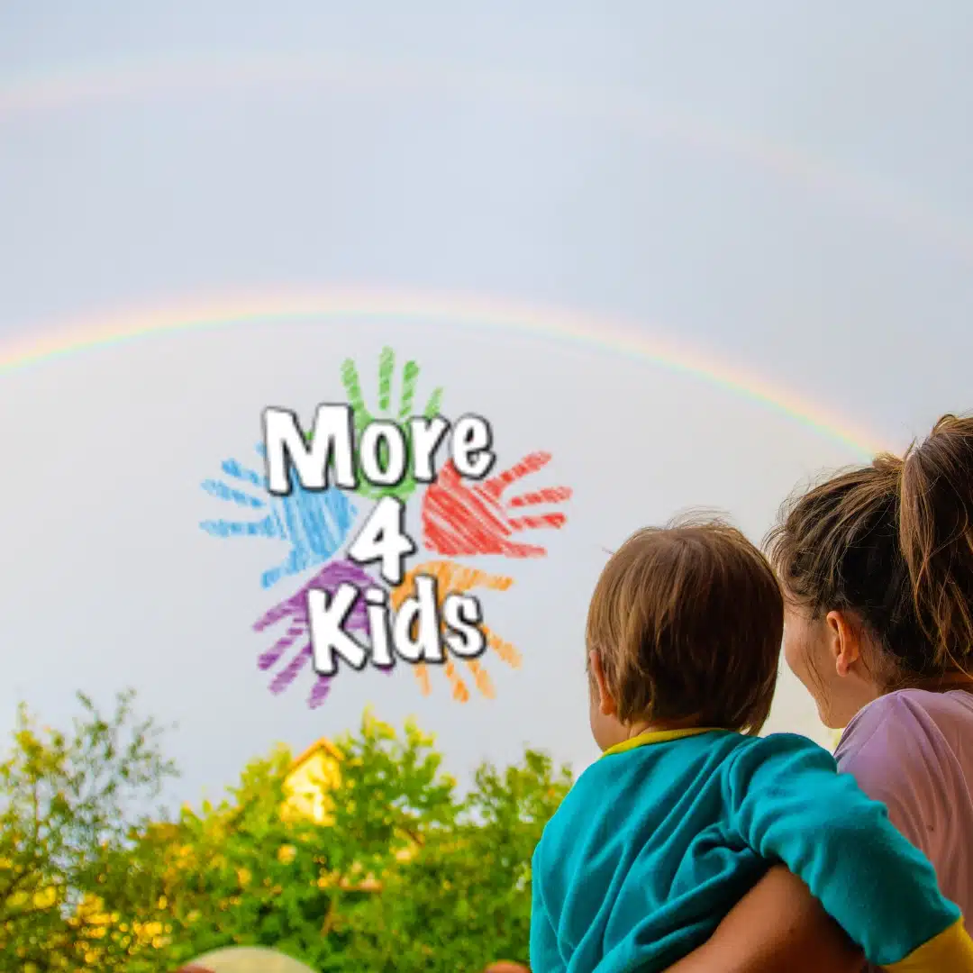 The Abundance Mindset: Secret to Raising Amazing Kids 9 infinite possibilities - mom and son looking at rainbow