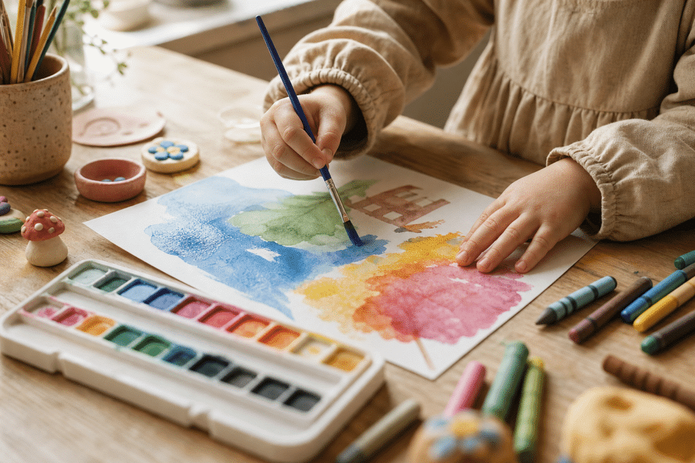nurturing creativity in children through hands-on art activities at home