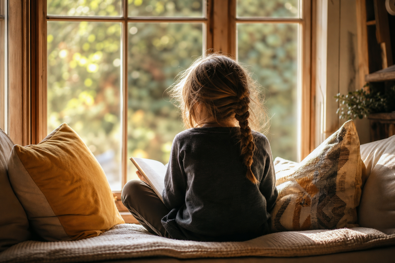 Parenting Tips for Raising an "Only" Child 16 Only child parenting — quiet reading by the window