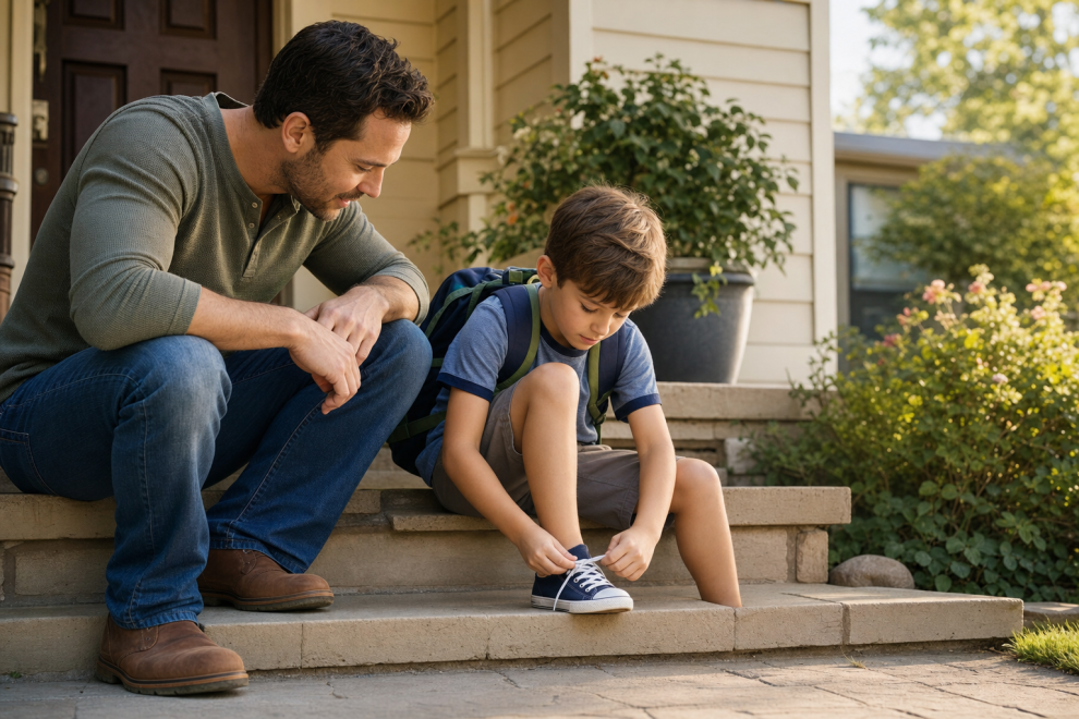 Parenting Tips to Stop Enabling Kids & Start Empowering Them 15 Empowering parenting moment as a parent encourages a child to try on their own