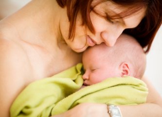 Adjusting To Your No Longer Pregnant Body 8 mom with beautiful new baby