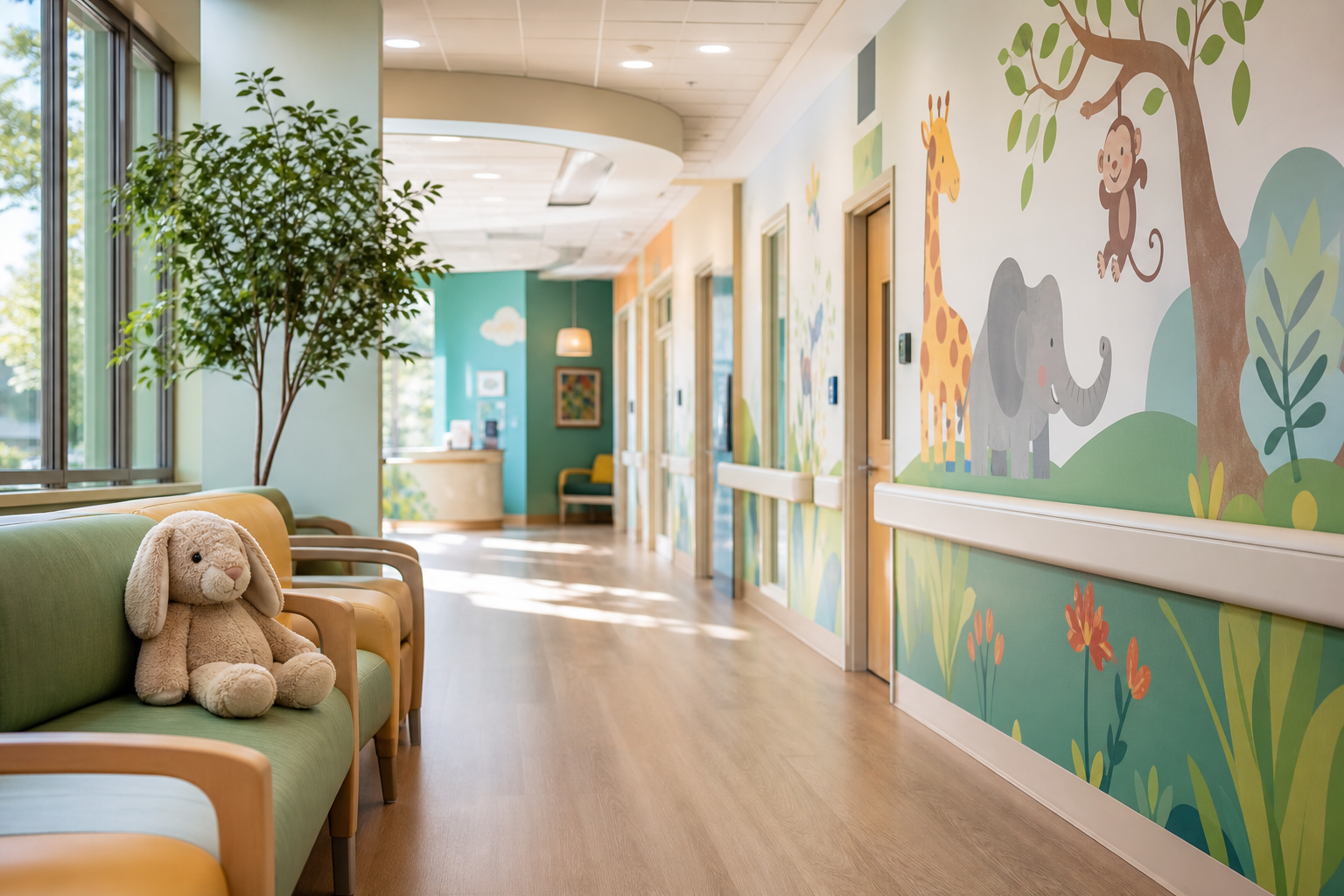 Preparing a Physically Disabled Child for Surgery 16 preparing disabled child for surgery - friendly pediatric hospital waiting area