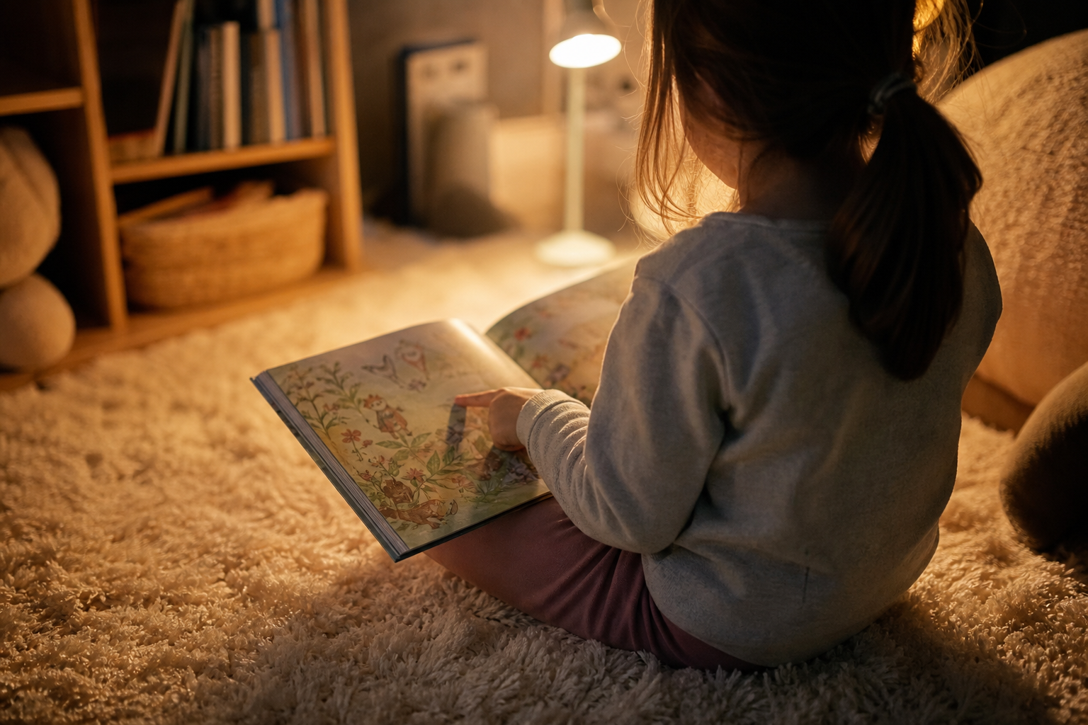 Reading Comprehension and Higher Level Thinking Skills for Homeschoolers 16 reading comprehension homeschool - child reading a picture book independently at home