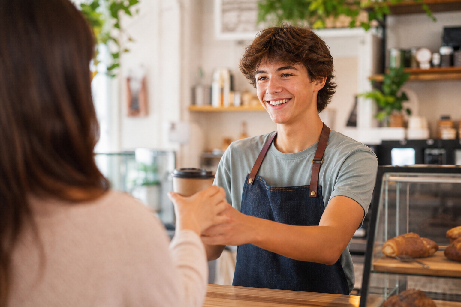 Should Your Teen Get a Job? 16 Teenager working a part-time job, showing teens can have jobs
