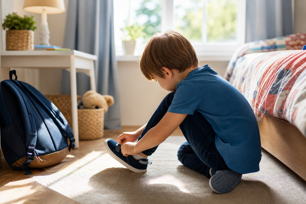 Teaching Kids To Dress Themselves 15 Teaching kids to dress themselves for school — putting on shoes