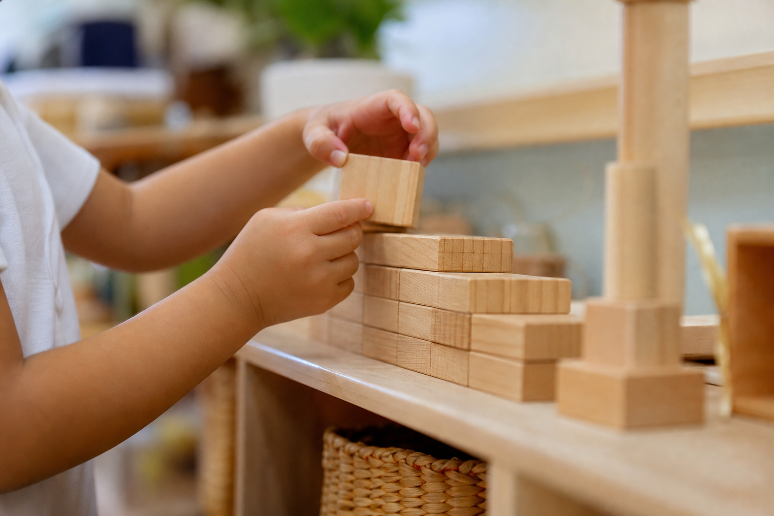 Teaching Respect For Property 17 Teaching respect for property — tidy wooden blocks