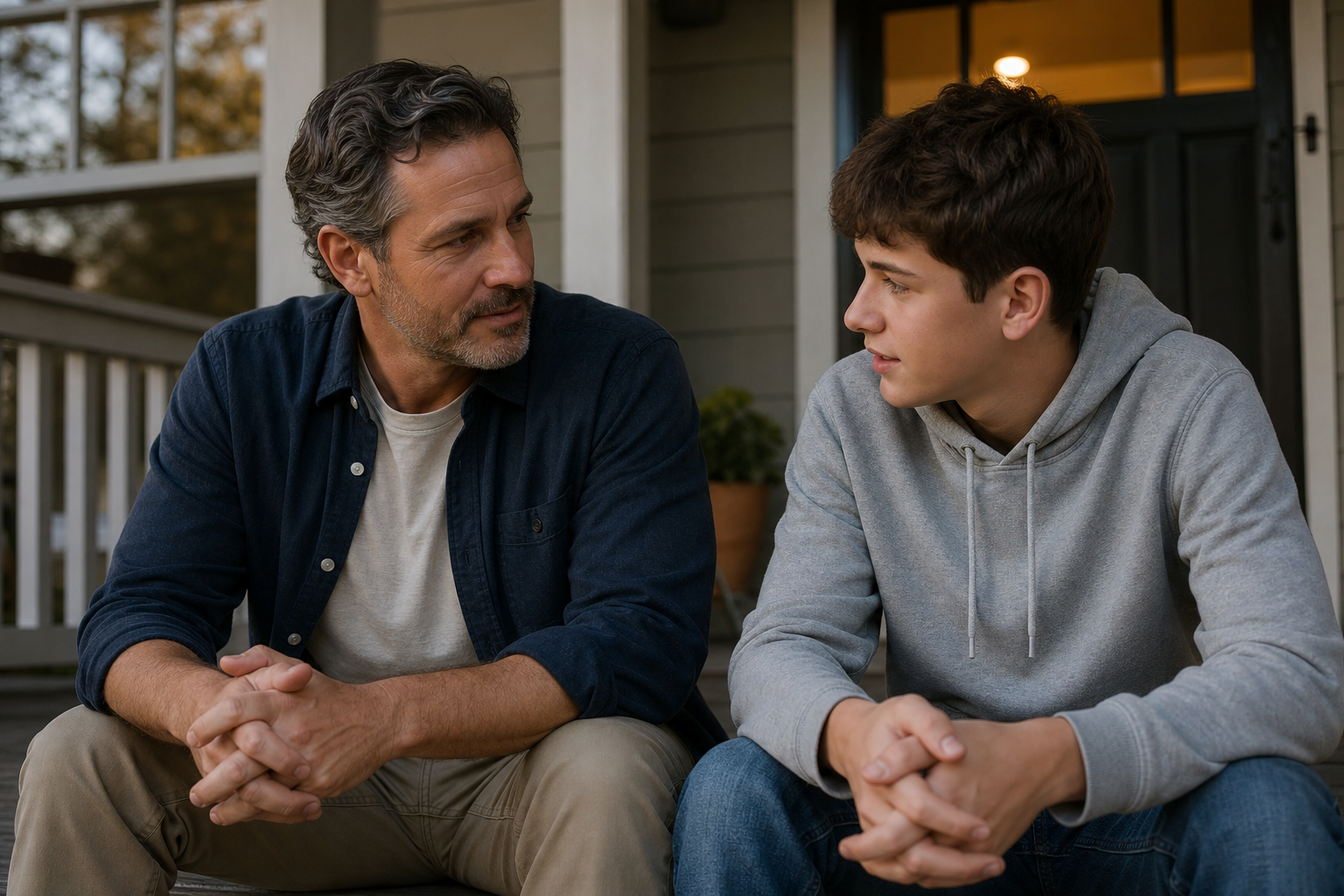 Teaching Young Men to Respect Women 16 Father teaching his son how to respect women through honest conversation