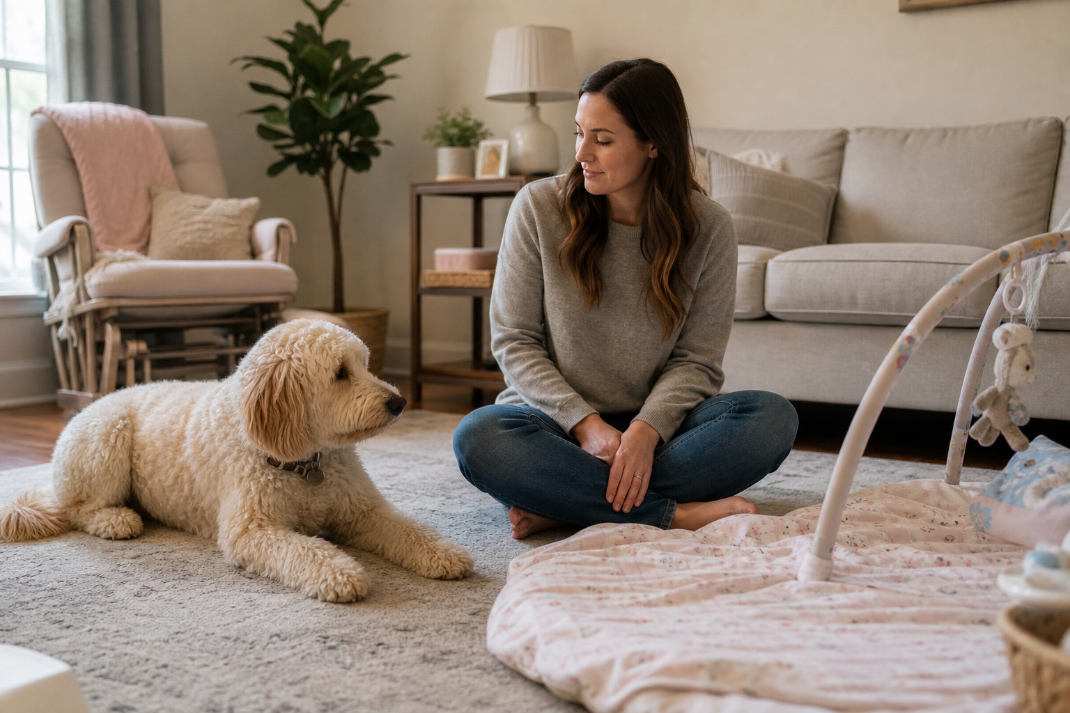 When Baby and Pet Meet 17 baby and pets meeting safely with calm adult supervision